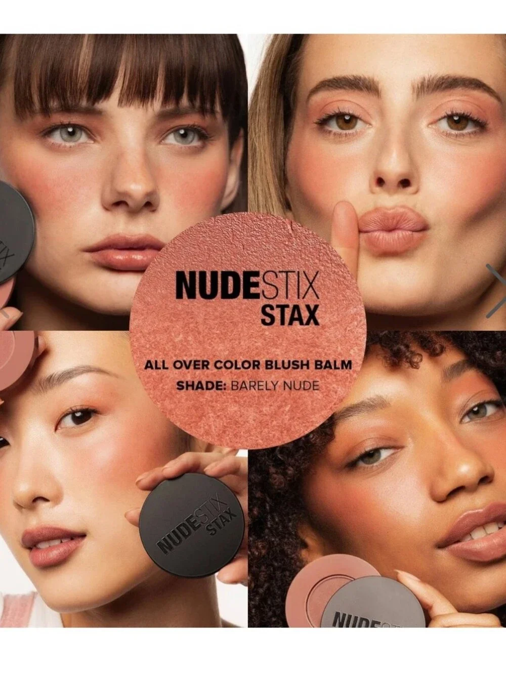 NWT Nudestix Stax All Over Color Blush Balm